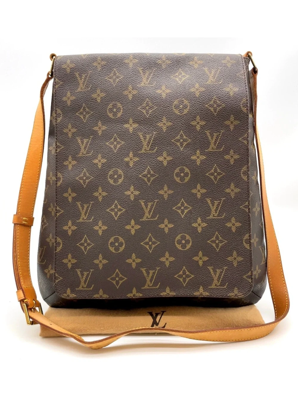 Authentic LV Musette Monogram Canvas Crossbody Bag Made in France **Dust Bag
